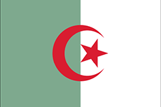 Algeria : Země vlajka (Průměr)
