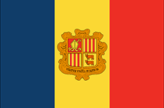 Andorra : ದೇಶದ ಧ್ವಜ