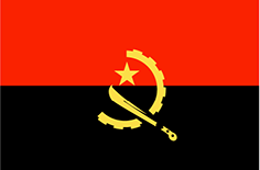 Angola : દેશની ધ્વજ (સરેરાશ)