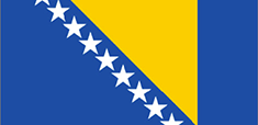 Bosnia and Herzegovina : Az ország lobogója (Átlagos)