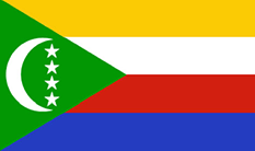 Comoros : Երկրի դրոշը: (Միջին)