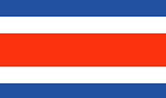 Costa Rica : Landets flagga