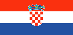 Croatia : Herrialde bandera (Batez besteko)
