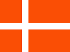 Denmark : На земјата знаме