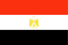 Egypt : Landets flagga (Genomsnittlig)