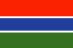 Gambia : Země vlajka (Průměr)