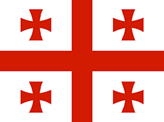 Georgia : Herrialde bandera (Batez besteko)
