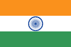 India : Das land der flagge (Durchschnitt)