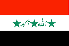Iraq : Bandeira do país (Media)