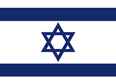 Israel : Landets flagga (Genomsnittlig)