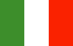 Italy : Negara bendera (Rata-rata)