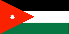 Jordan : Երկրի դրոշը: