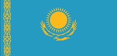Kazakhstan : Երկրի դրոշը: