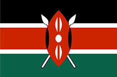 Kenya : Baner y wlad (Cyfartaledd)