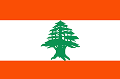 Lebanon : Das land der flagge (Durchschnitt)