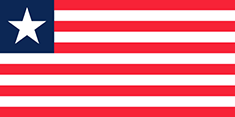 Liberia : На земјата знаме