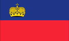 Liechtenstein : Երկրի դրոշը: