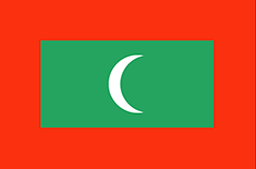 Maldives : Das land der flagge (Durchschnitt)