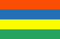 Mauritius : Landets flagga (Genomsnittlig)