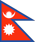 Nepal : Landets flagga