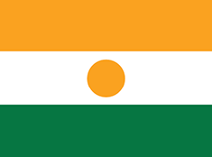 Niger : Landets flagga (Genomsnittlig)