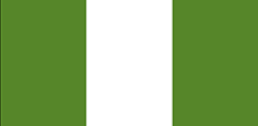 Nigeria : Landets flagga (Genomsnittlig)