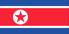 North Korea : Страны, флаг (Средний)