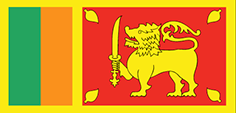 Sri Lanka : Landets flagga (Genomsnittlig)