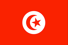 Tunisia : Երկրի դրոշը: (Միջին)