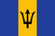 Barbados : দেশের পতাকা (ছোট)