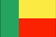 Benin : Landets flagga (Liten)