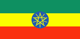 Ethiopia : Landets flagga (Liten)