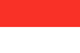 Indonesia : Landets flagga (Liten)