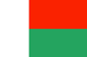 Madagascar : Landets flagga (Liten)