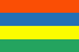 Mauritius : La landa flago (Malgranda)