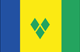 Saint Vincent and the Grenadines : দেশের পতাকা (ছোট)