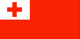 Tonga : Landets flagga (Liten)