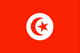 Tunisia : Landets flagga (Liten)