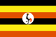 Uganda : Maan lippu (Pieni)