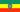 Ethiopia : Landets flagga (Mini)