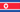 North Korea : Landets flagga (Mini)