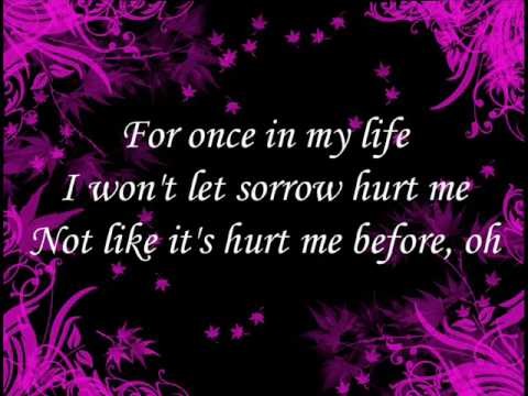 Vonda Shepard » Vonda Shepard   For Once in my Life with Lyrics