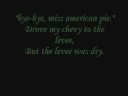 Don McLean » Don McLean- American Pie (with Lyrics)