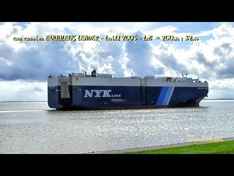 car carrier EQUULEUS LEADER 3ECX3 IMO 9342906 Autotransporter seabound with
